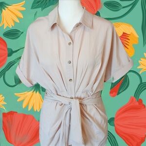 NWOT Light Tan Bisque Color Dress Size Womens M